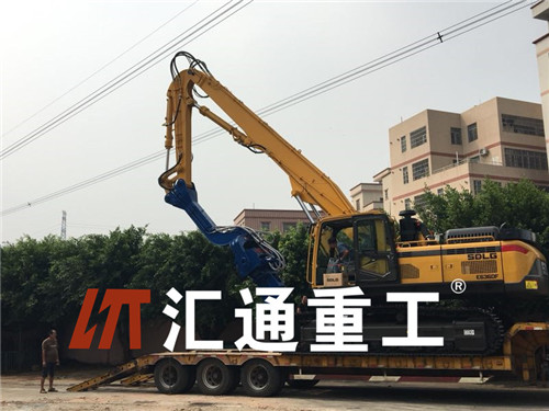 挖掘機打樁臂、打樁臂、打樁錘、挖掘機打樁臂廠家