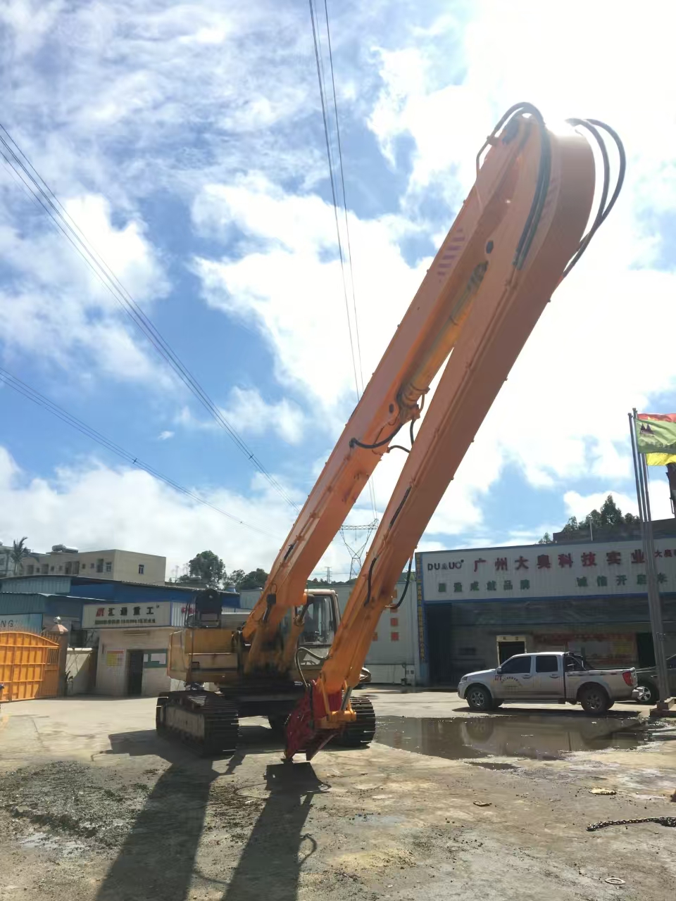 挖掘機(jī)打樁臂、打樁臂、打樁錘、挖掘機(jī)打樁臂廠家